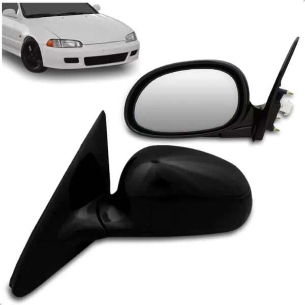 Retrovisor Civic 1992 1993 1994 1995 Coupe Eletrico Lado Esquerdo