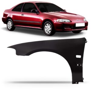 Paralama Civic 1992 1993 1994 1995 Coupe/hatch Com Furo Lado Esquerdo