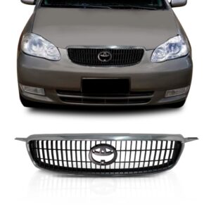 Grade Radiador Toyota Corolla Seg 2003 2004 Moldura 1a Linha - Preto