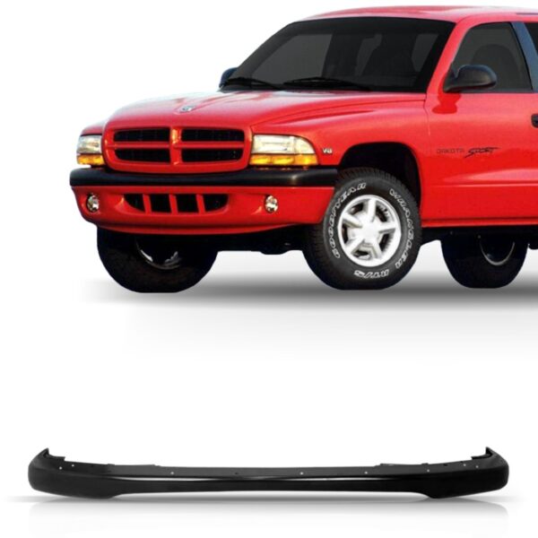 Parachoque Dianteiro Dakota 1997 A 2000 Metal 1a Linha  Preto