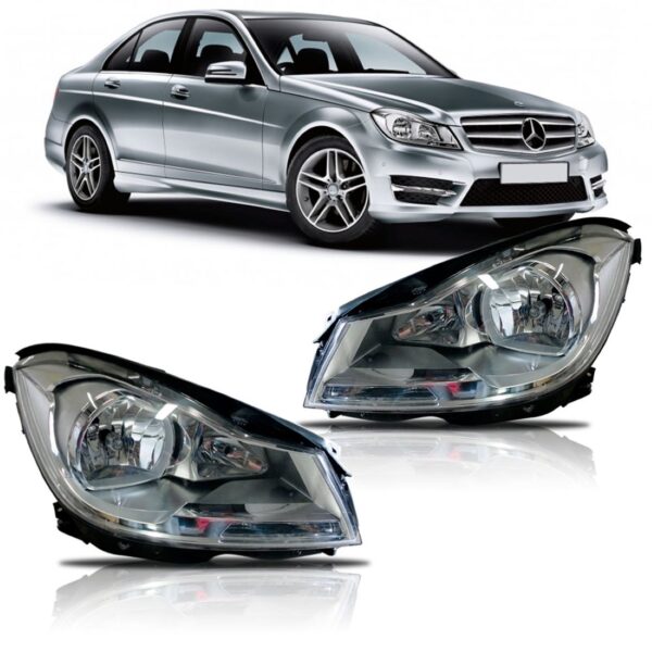 Farol Mercedes C180 C200  Ano 2012 2013 2014 Le Esquerdo