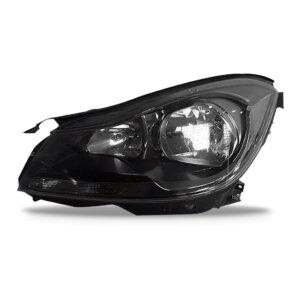 Farol Mercedes Classe C 2012 A 2014 Máscara Negra S/ Xênon Lado Esquerdo