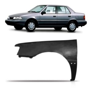 Paralama Para Excel 1992 1993 1994 1995 Cor Preta Lado Esquerdo