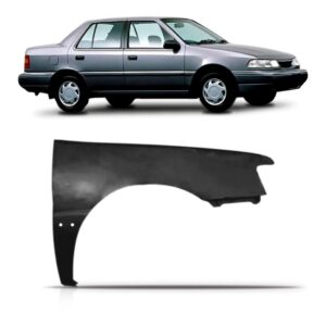 Paralama Para Excel 1992 1993 1994 1995 Cor Preta Lado Direito