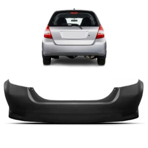 Parachoque Traseiro Fit Preto 2007 2008 1a Linha