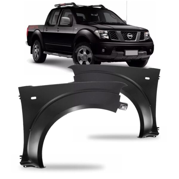 Paralama Nissan Frontier 2008 Á 2012 Com Furo Pisca Lado Esquerdo