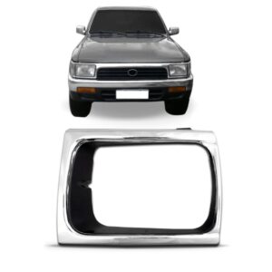 Aro Do Farol Toyota Hilux 4x4 1992 A 2001 Cromado- Lado Esquerdo