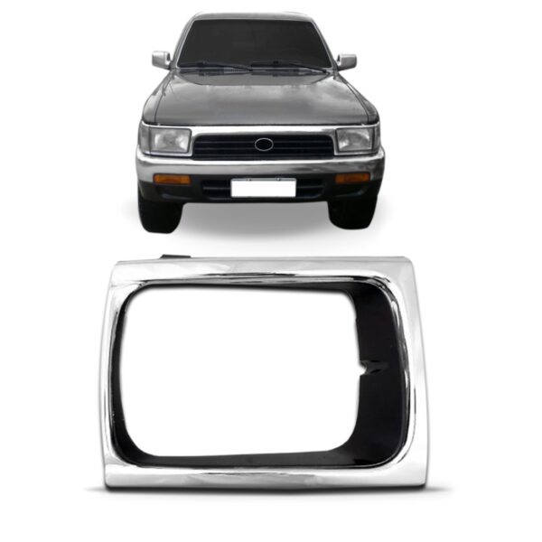 Aro Do Farol Toyota Hilux 4x4 1992 A 2001 Cromado- Lado Direito