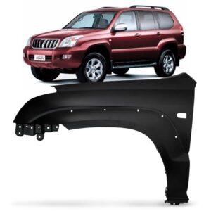 Paralama Prado 2004 A 2009 Com Furo Pisca E Moldura Lado Esquerdo