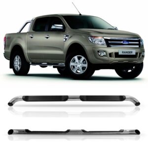 Estribo Lateral Ranger Tubular 2013 2014 2015 Preto