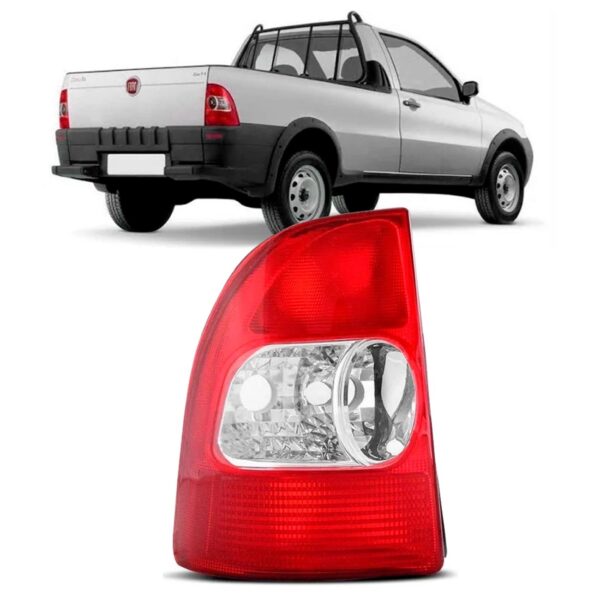 Lanterna Traseira Strada Bicolor 2001 A 2004 Lado Esquerdo