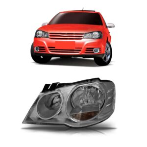 Farol Golf 2008 2009 2010 2011 2012 2013 Cromomix 1ª Linha - Esquerdo/motorista