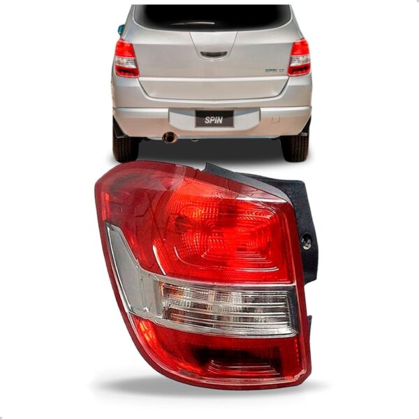 Sinaleira Traseira Gm Spin 2013 2014 2015 2016 Borda Vermelh Lado Esquerdo