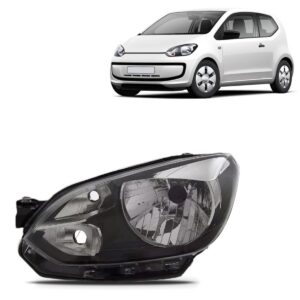 Farol Manual Eletrico Up 2014 2015 2016 Friso Preto 1ª Linha Esquerdo/motorista