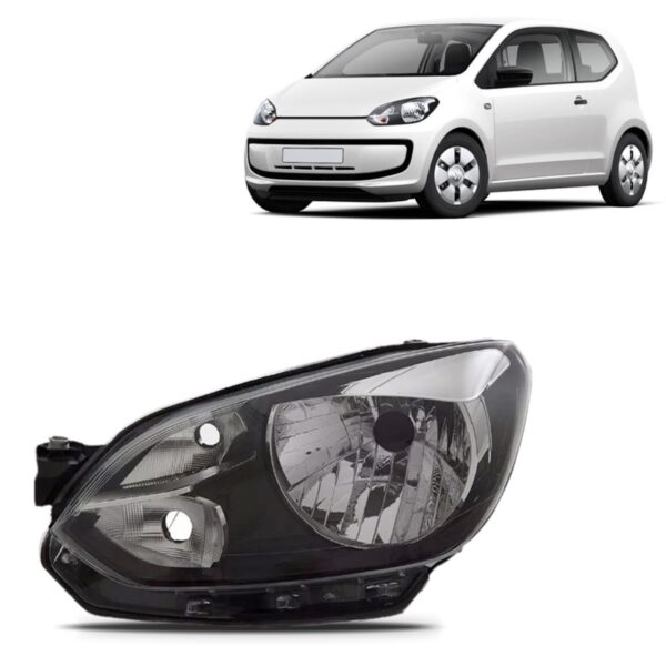 Farol Manual Eletrico Up 2014 2015 2016 Friso Preto 1ª Linha Esquerdo/motorista