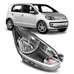 Farol Up 2014 A 2016 Manual/eletrico Friso Cinza C/ Garantia Lado Direito