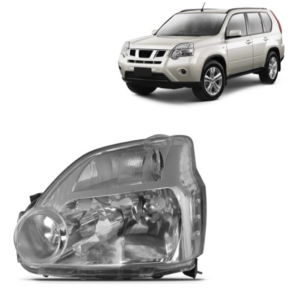 Farol X-trail 2009 2010 2011 2012 Manual 1ª Linha - Esquerdo/motorista