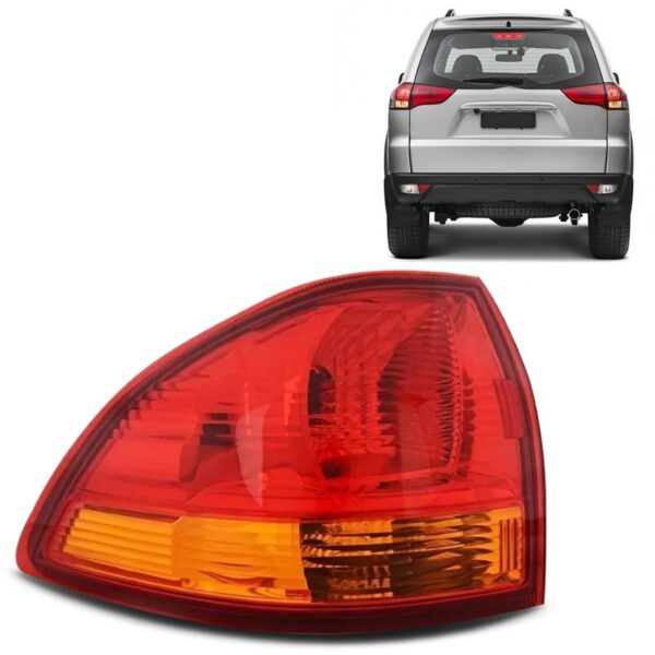 Lanterna Traseira Canto Pajero Dakar 09 10 11 12 13 1ª Linha Esquerdo/motorista Vermelho