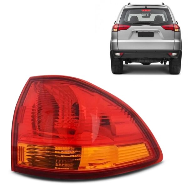 Lanterna Traseira Canto Pajero Dakar 09 10 11 12 13 1ª Linha Direito/passageiro Vermelho