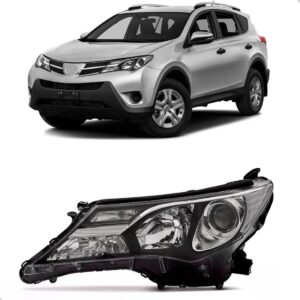 Farol Rav4 2014 2015 2016 Elétrico C/ Motor S/ Led Lado Esquerdo