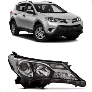 Farol Rav4 2014 2015 2016 Elétrico C/ Motor S/ Led Lado Direito