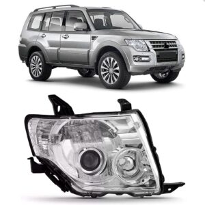 Farol Pajero Full 08 09 10 11 2012 2013 2014 Manual 1ª Linha Direito/passageiro