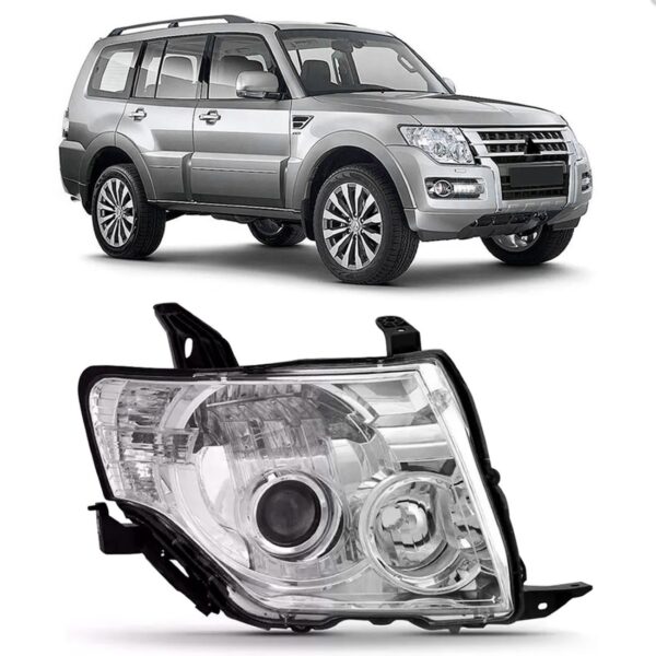 Farol Pajero Full 08 09 10 11 2012 2013 2014 Manual 1ª Linha Direito/passageiro