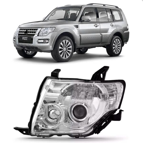 Farol Pajero Full 08 09 10 11 2012 2013 2014 Manual 1ª Linha Esquerdo/motorista
