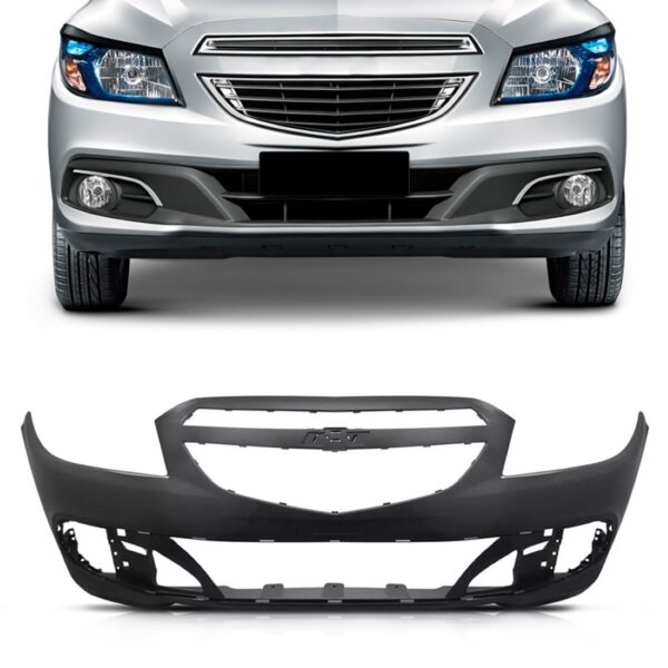 Parachoque Dianteiro Onix Prisma 2013 A 2016 Com Furo Novo Preto