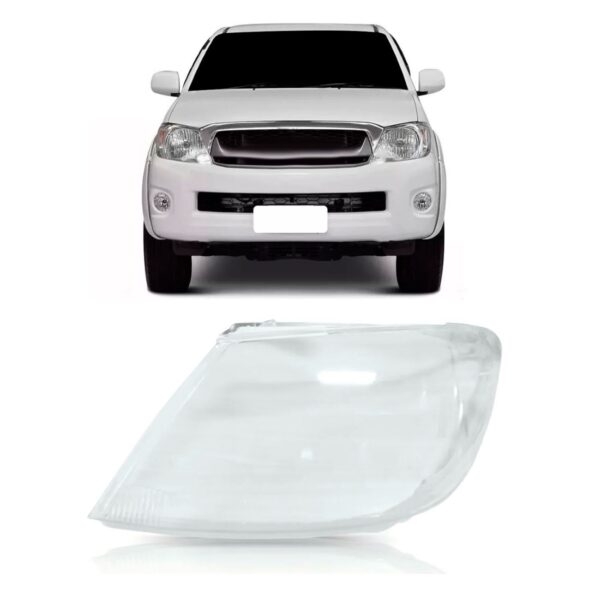 Lente Farol Hilux Srv 2005 2006 2007 2008 Lado Esquerdo