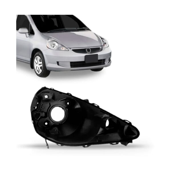 Carcaça Farol Para Honda Fit 2003 2004 2005 2006 2007 2008 Lado Direito