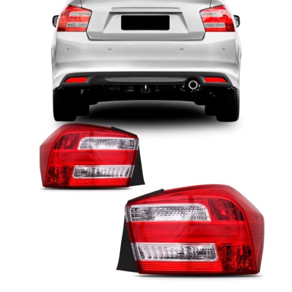 Lanterna Traseira City 2012 2013 A 2016 Com Soquete Lado Direito