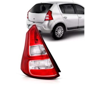 Sinaleira Traseira Sandero 2012 13 2014 Bicolor Friso Cromad Lado Esquerdo