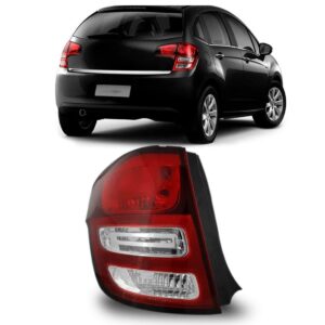 Lanterna Traseira C3 2013 2014 2015 2016 Bicolor Lado Esquerdo