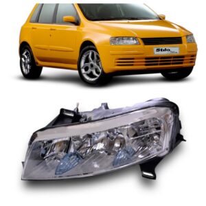 Farol Stilo 2002 03 04 05 2006 Elétrico Sem Motor 1ª Linha - Esquerdo/motorista