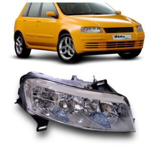 Farol Stilo 2002 03 04 05 2006 Elétrico Sem Motor 1ª Linha - Direito/passageiro