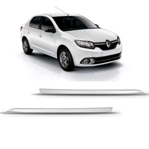 Par Aplique Cromado Grade Logan 2014 2015 2016 2017 2018