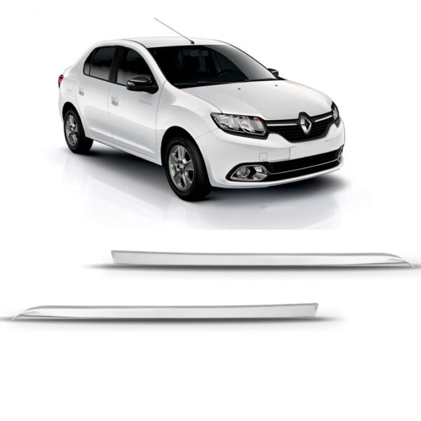 Par Aplique Cromado Grade Logan 2014 2015 2016 2017 2018