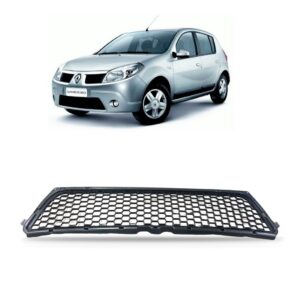 Grade Central Para Sandero 2008 A 2011 1a Linha Preto