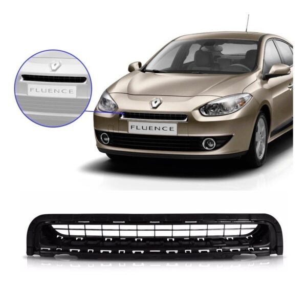 Grade Radiador Fluence 2010 2011 2012 2013 Preta Preto
