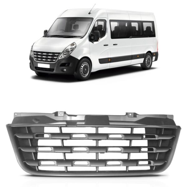 Grade Radiador Renault Master 2013 14 15 16 A 2022 1a Linha Cinza