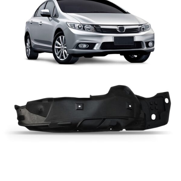 Protetor Caixa Roda Dianteiro Civic 2012 2013 2014 2015 2016 Lado Direito