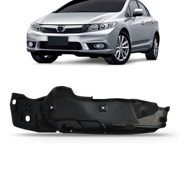 Protetor Caixa Roda Dianteiro Civic 2012 2013 2014 2015 2016 Lado Esquerdo