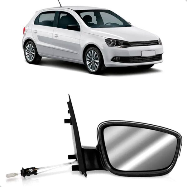 Retrovisor Gol G6 2013 A 2016 Texturizado C/ Controle Lado Direito