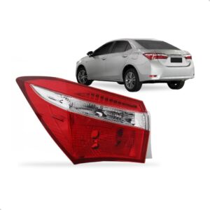 Lanterna Traseira Corolla 14 15 16 Canto Sem Led 1ª Linha Esquerdo Vermelho/bicolor