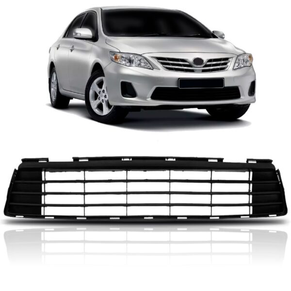 Grade Parachoque Toyota Corolla 2012 2013 Central 1a Linha Preto