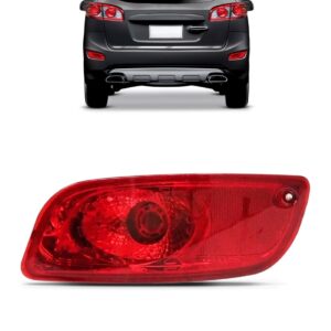 Lanterna Traseira Parachoque Santa Fé 06 07 08 A 10 Vermelha Lado Direito