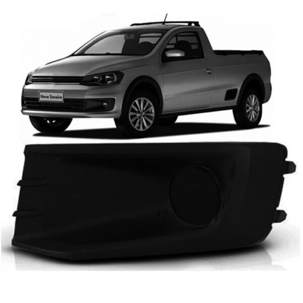 Tela Frontal Moldura Milha Saveiro Gvi 13 14 15 16 Sem Furo Lado Esquerdo