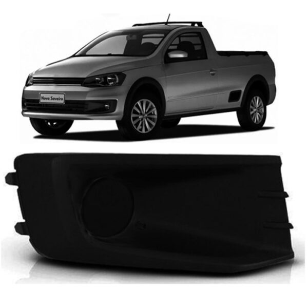 Tela Frontal Moldura Milha Saveiro Gvi 13 14 15 16 Sem Furo Lado Direito