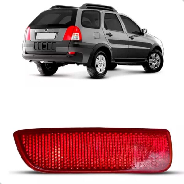 Refletor Parachoque Traseiro Palio Weekend 2004 2005 A 2008 Lado Esquerdo